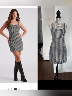 NWT Francesca’s Tweed Mini Dress. Medium.